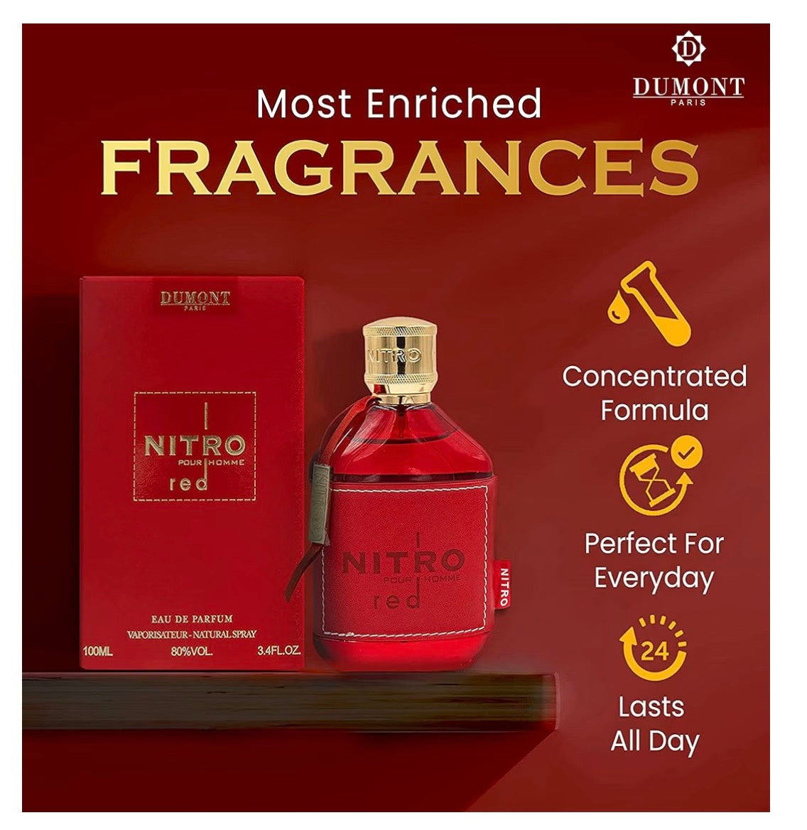 Dumont Nitro Red 3.4 Fl Oz