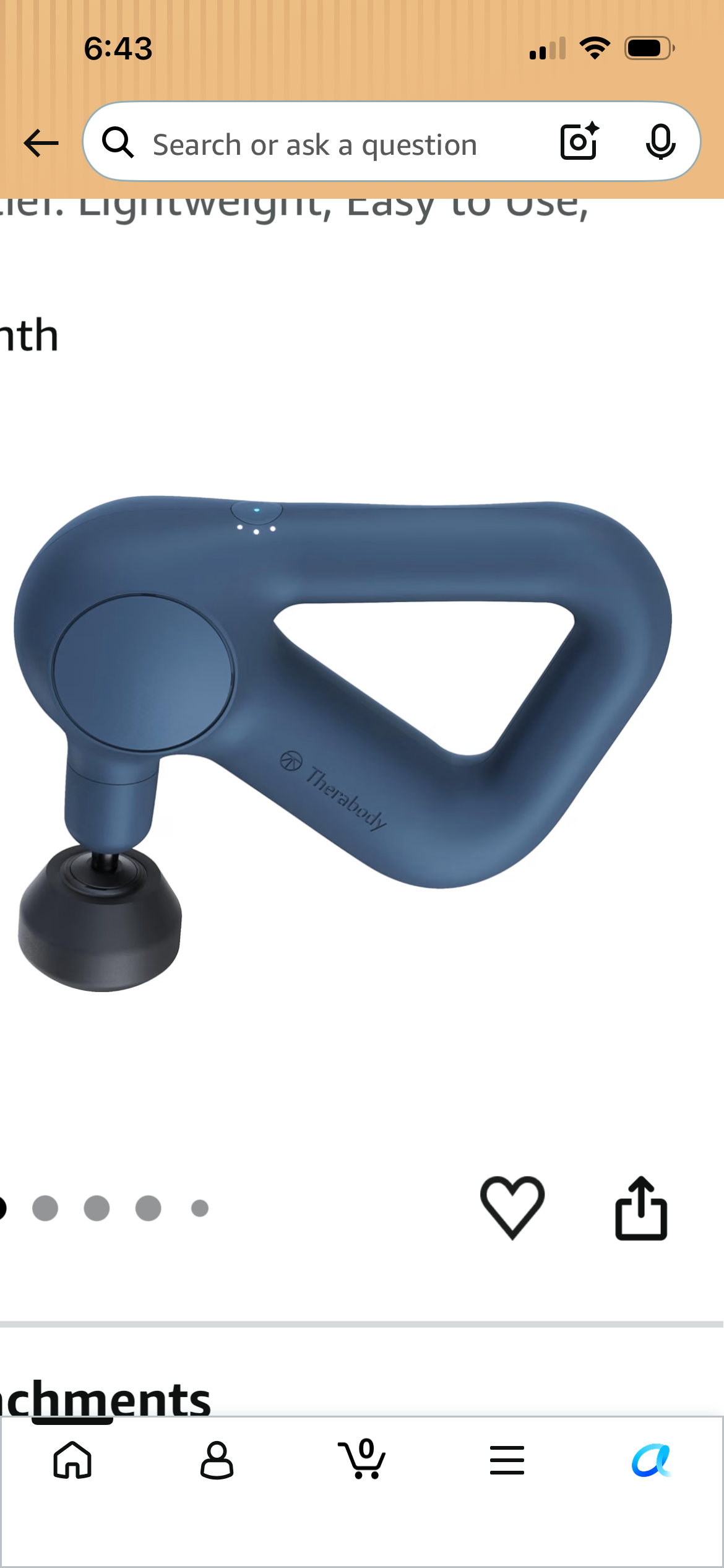 TheraGun Therabody Relief Massage Gun | for Daily Comfort | 3-Speed | Black