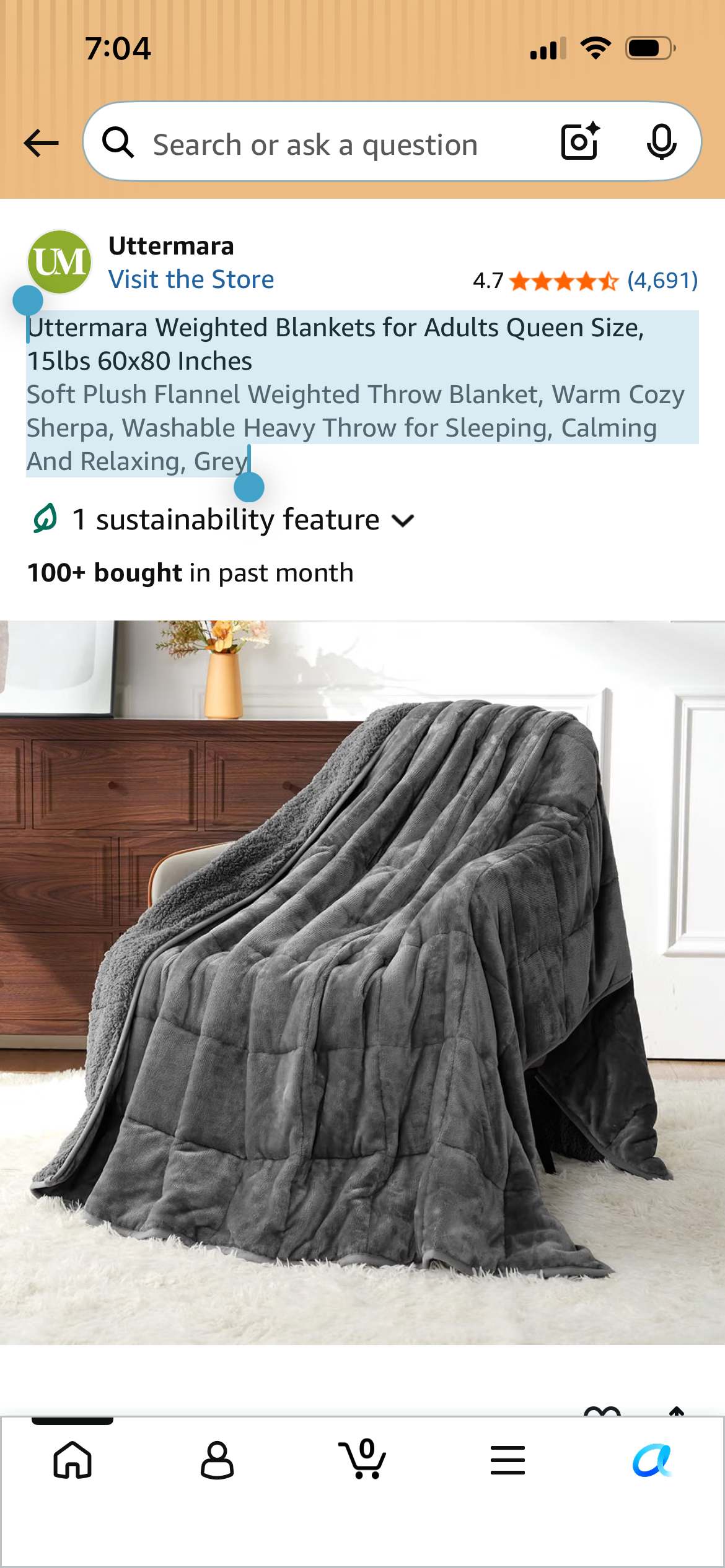 Weighted blankets or weighted plush comfort items