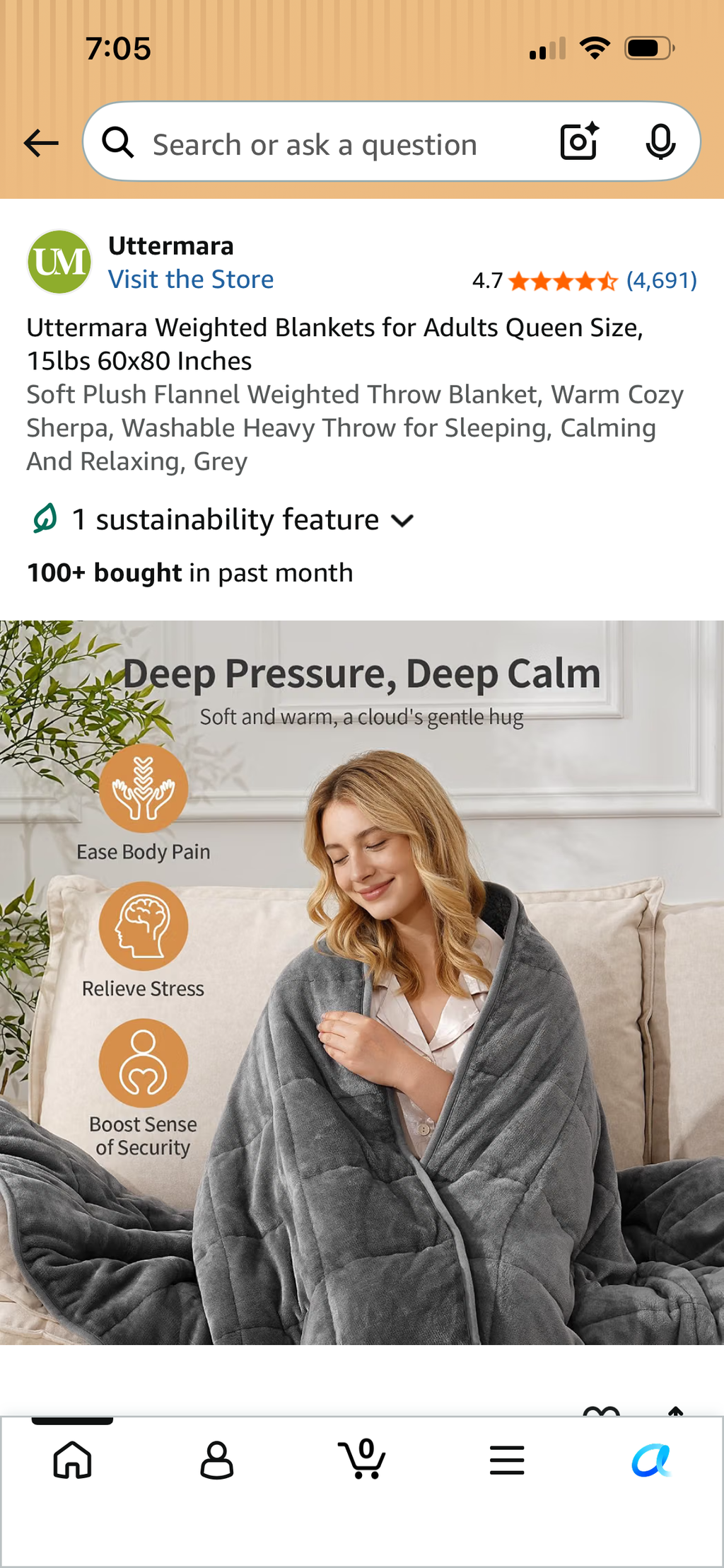 Weighted blankets or weighted plush comfort items