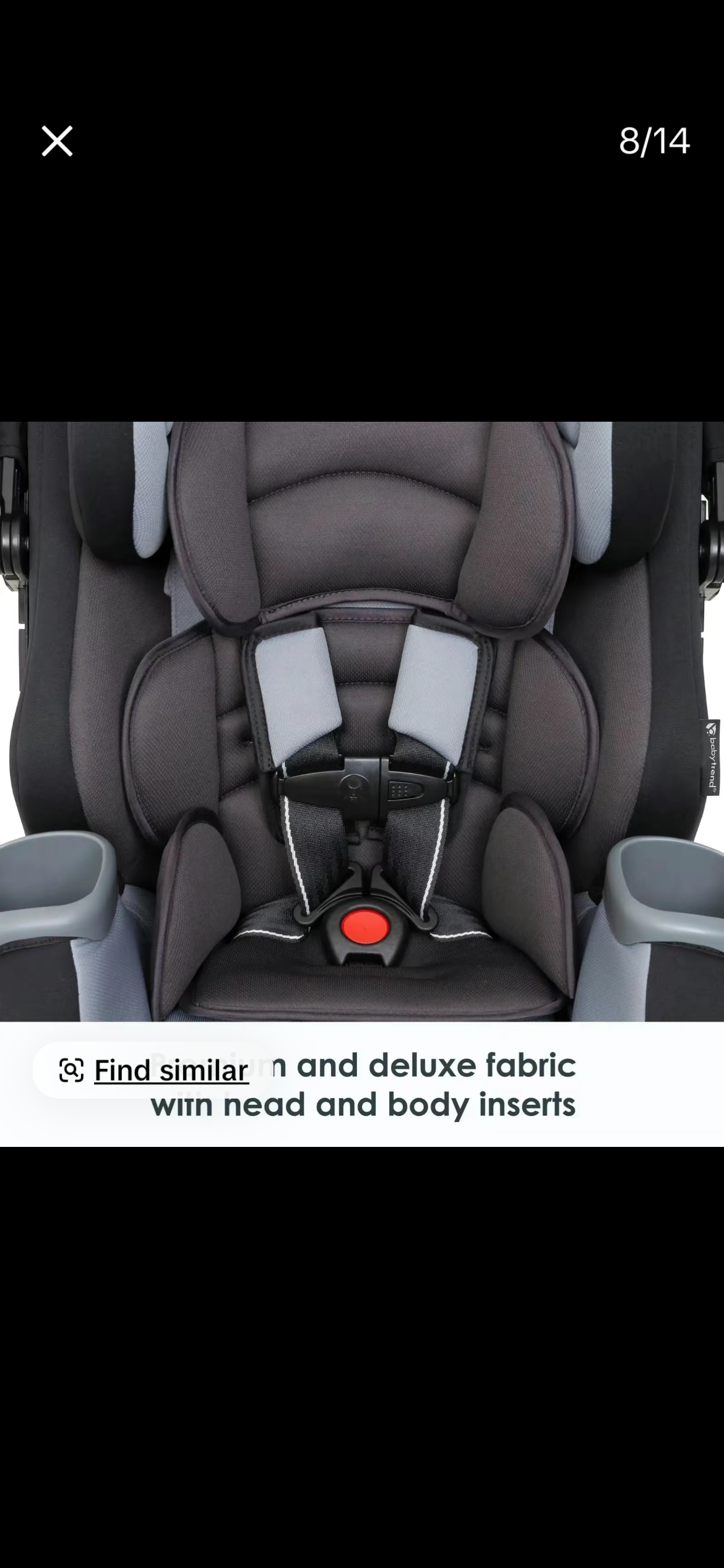 Baby car seat adjustable