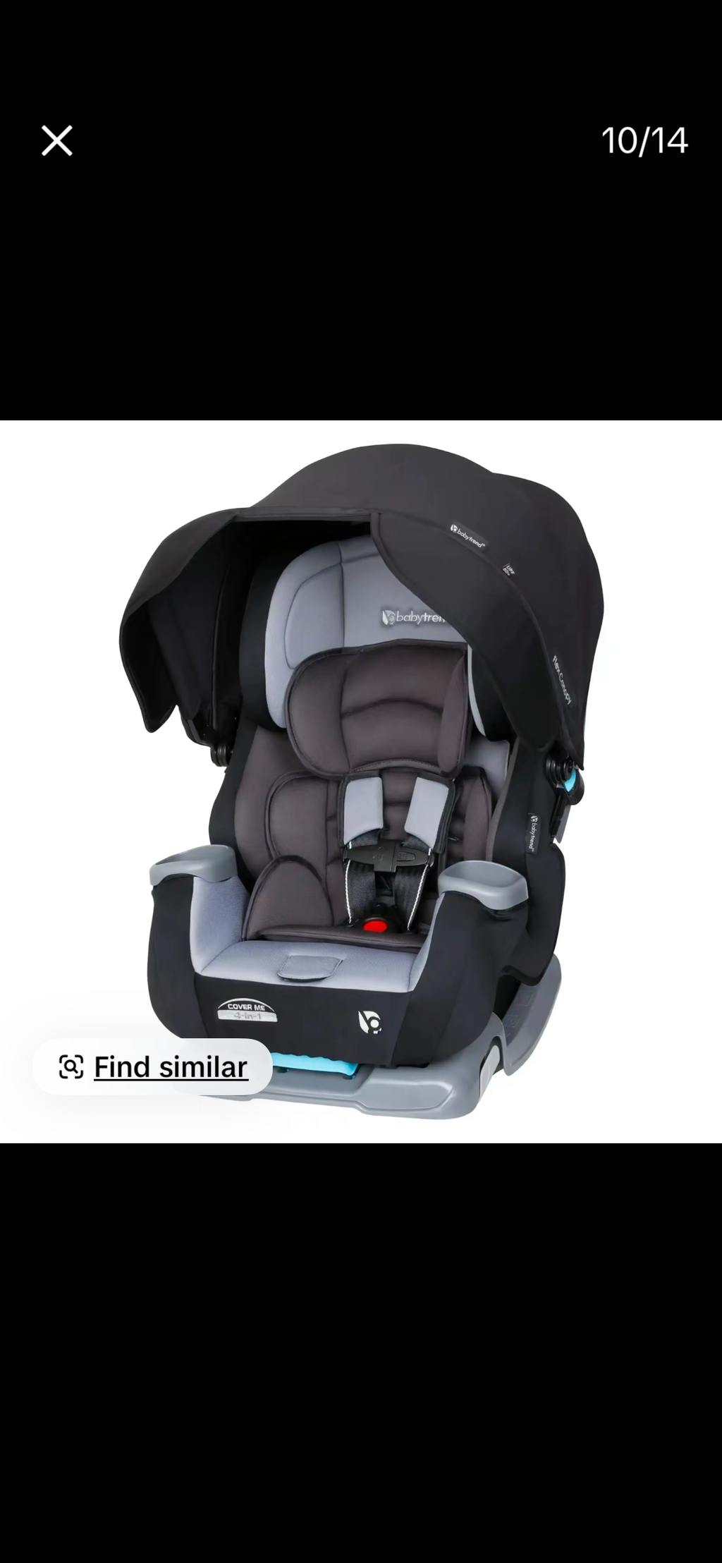 Baby car seat adjustable