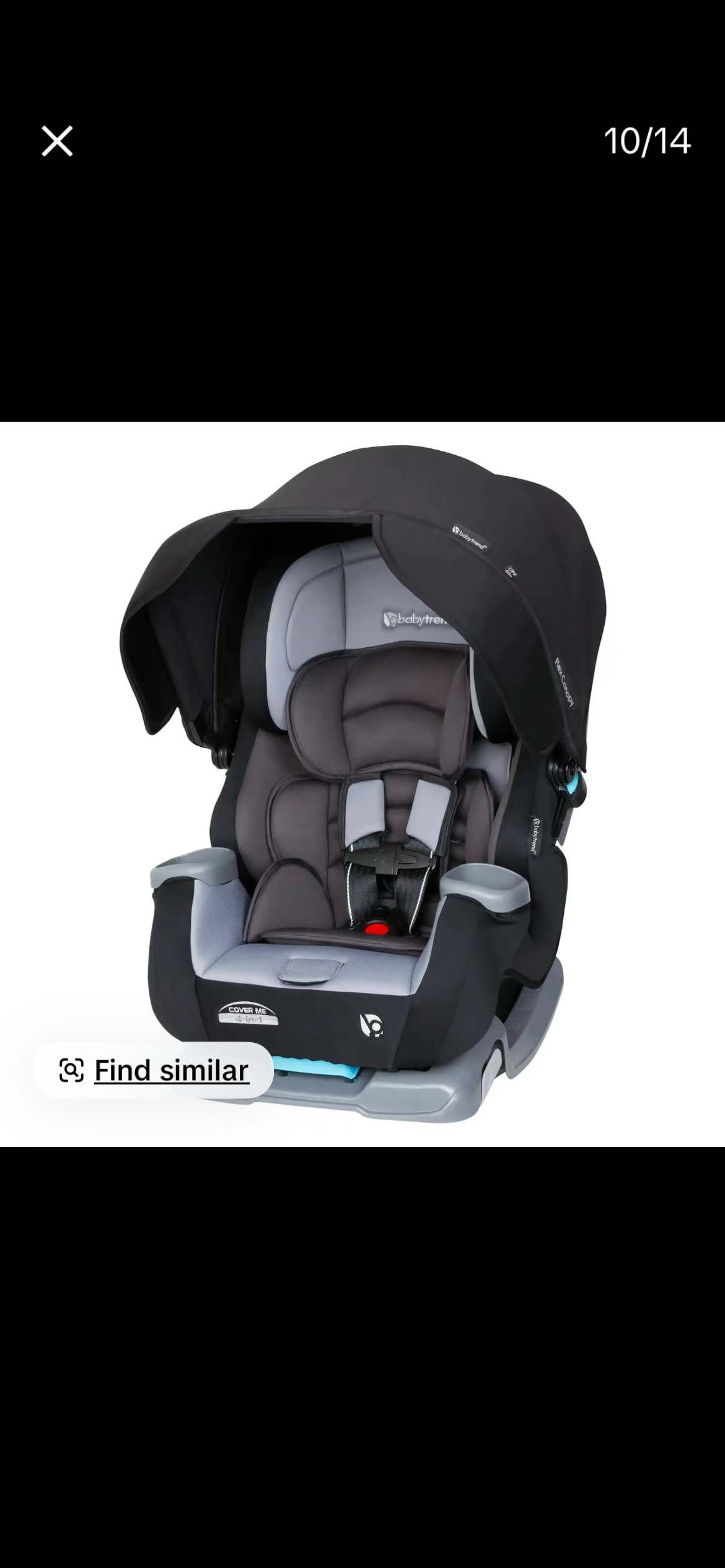 Baby car seat adjustable